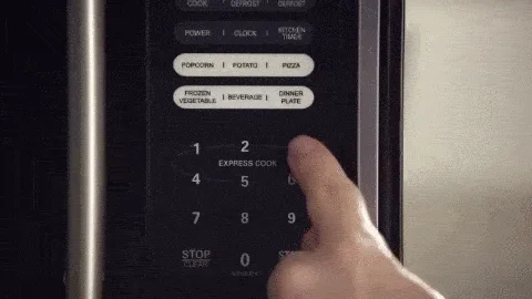 You can get by eating healthy with just a microwave!